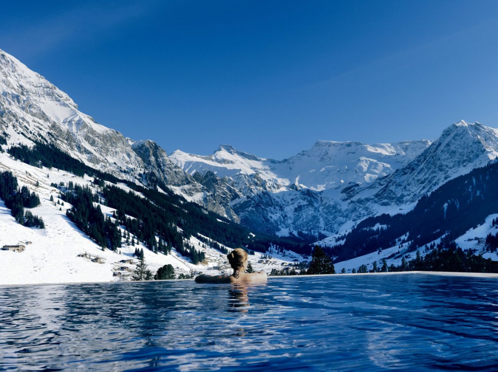 Uitzicht Cambrian Adelboden 4-sterrenhotel Adelboden